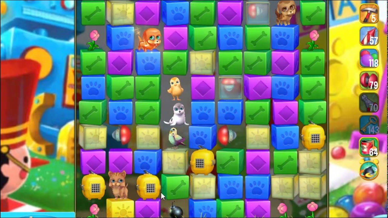 Pet Rescue Saga Level 2883 - NO BOOSTERS | SKILLGAMING ✔️