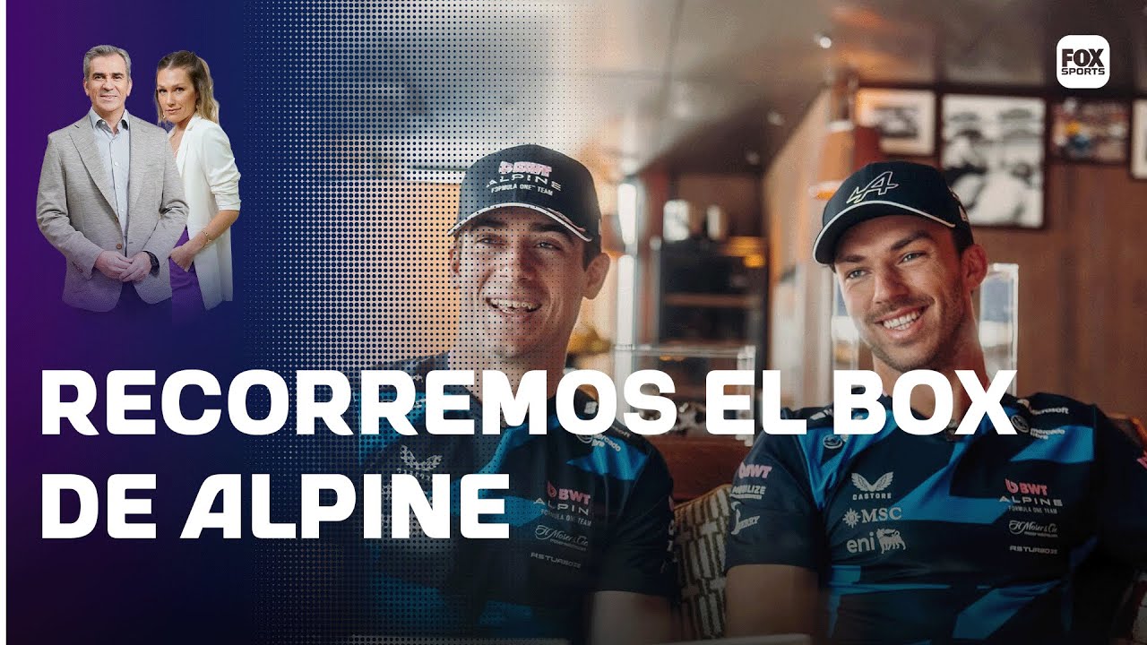 RECORREMOS EL BOX DE ALPINE Y UN CAMBIO DE NEUMÁTICOS DE MERCEDES