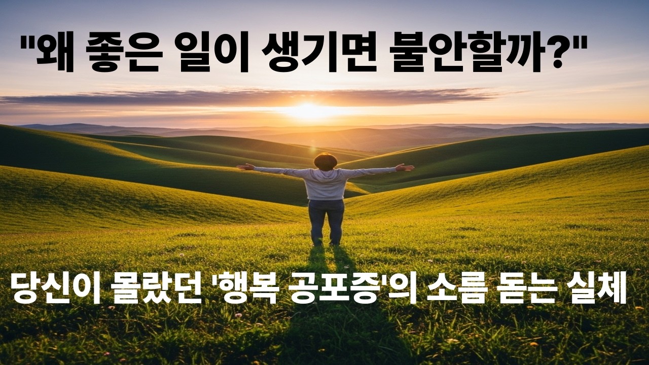 왜 좋은 일이 생기면 불안할까 당신이 몰랐던 '행복 공포증'의 소름 돋는 실체