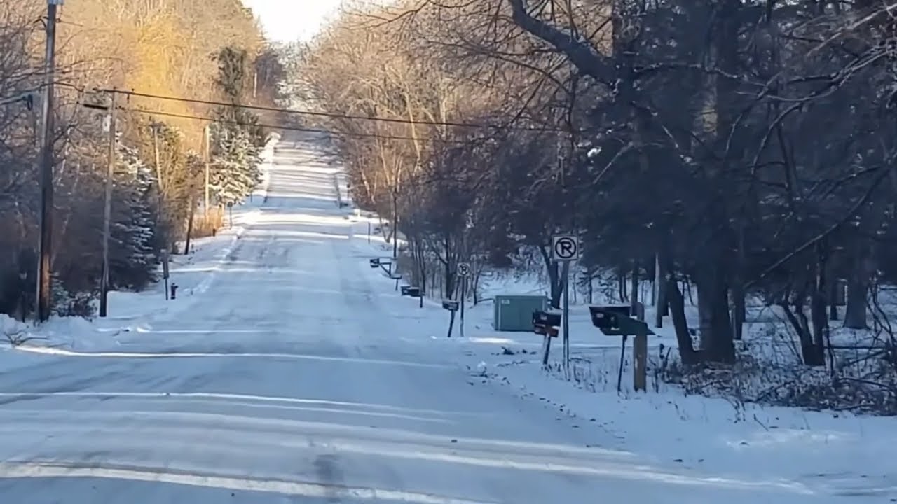 POV: Winter Drive after storm in Little Canada 