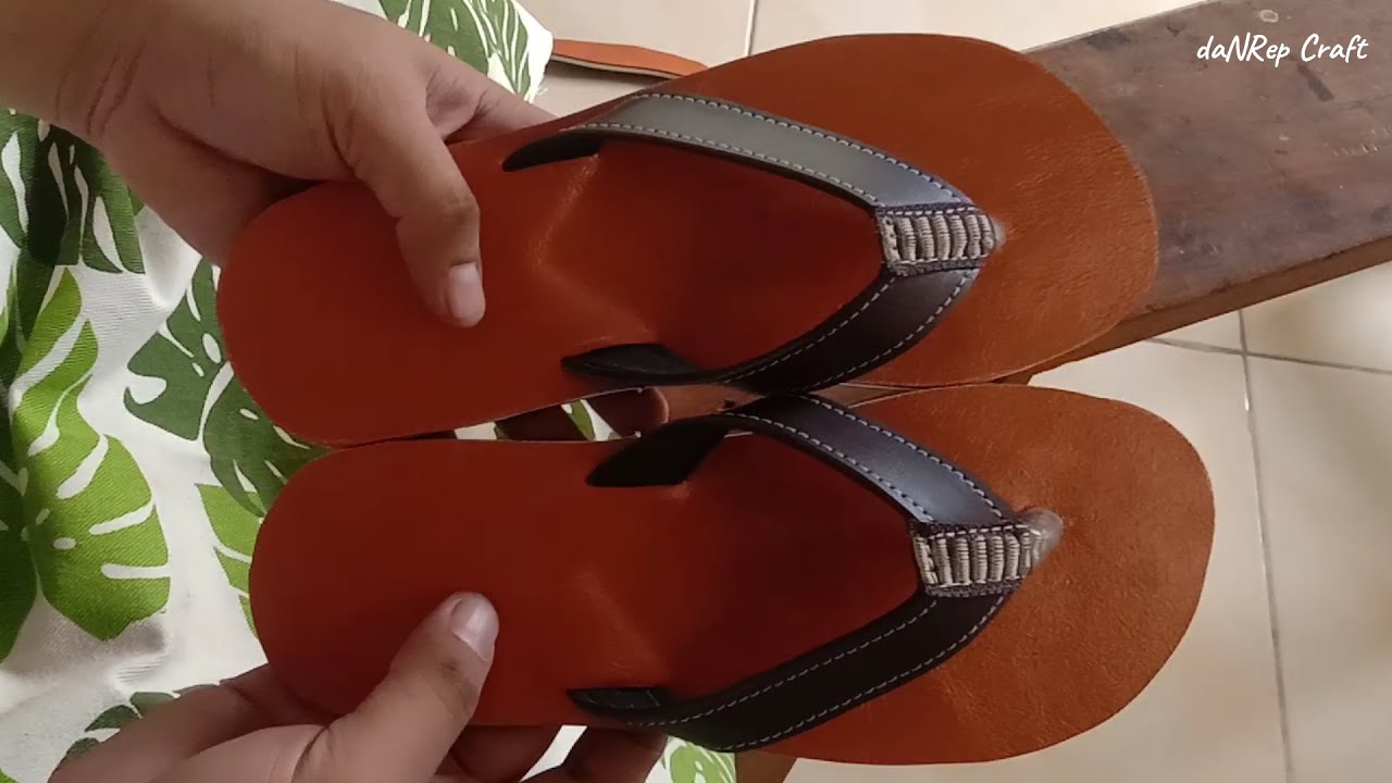 Simple Way To DIY Flip Flops І How To Make Synthetic Leather Flip Flops