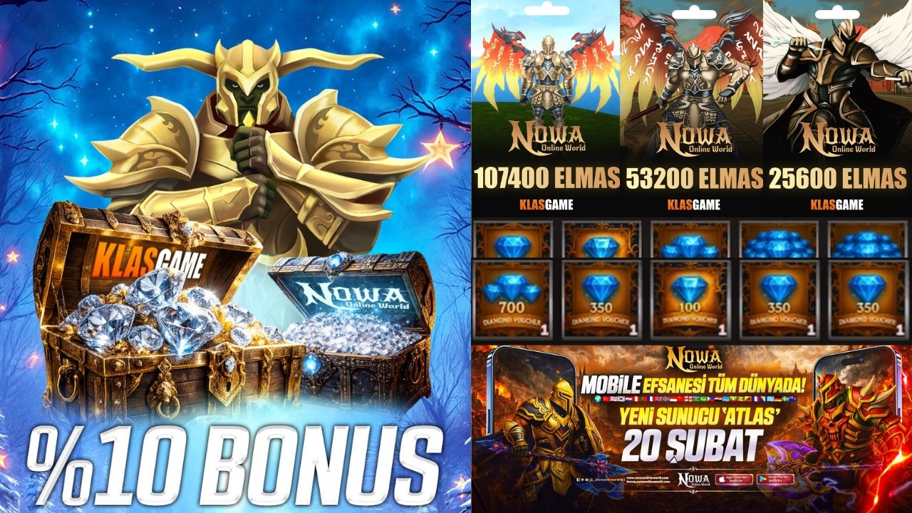 NOWA Online World 💎 118 140 Elmas + 5 Diamond Box Açtım! ŞANSIM Ne Oldu