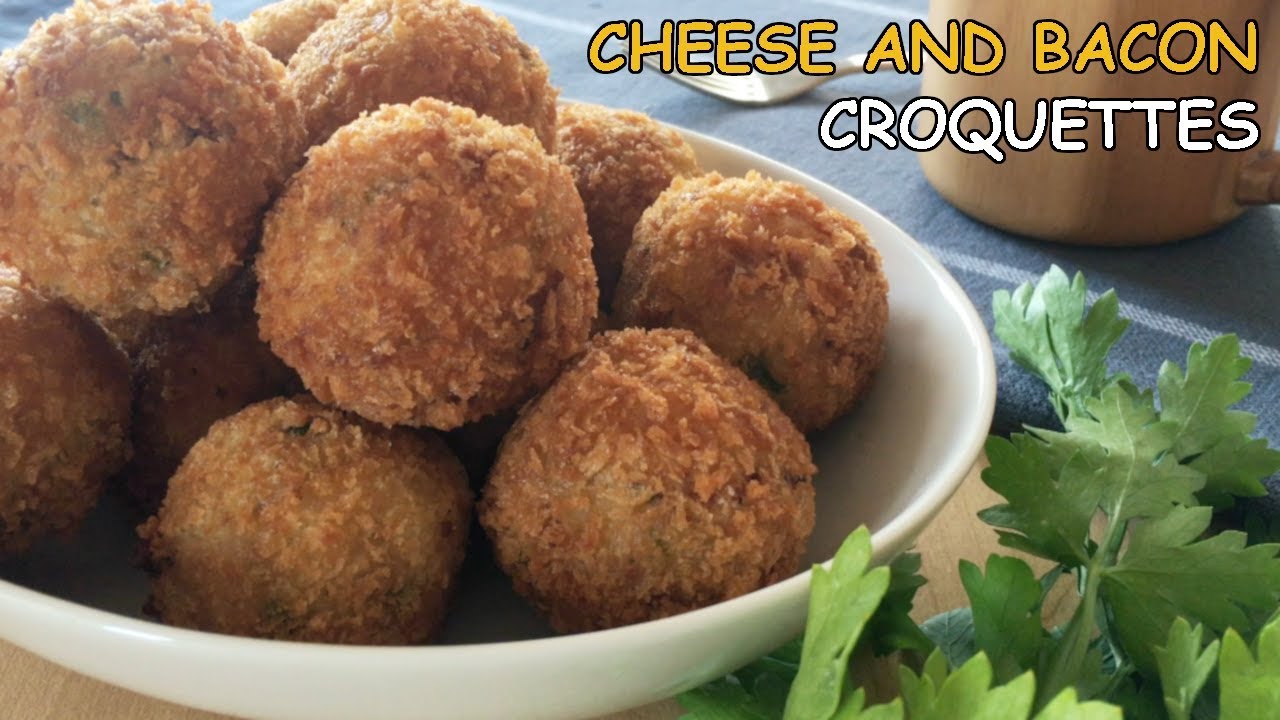 Cheese And Bacon Croquettes | Delicious Bite Sized Snack With Only A Few Basic Ingredients