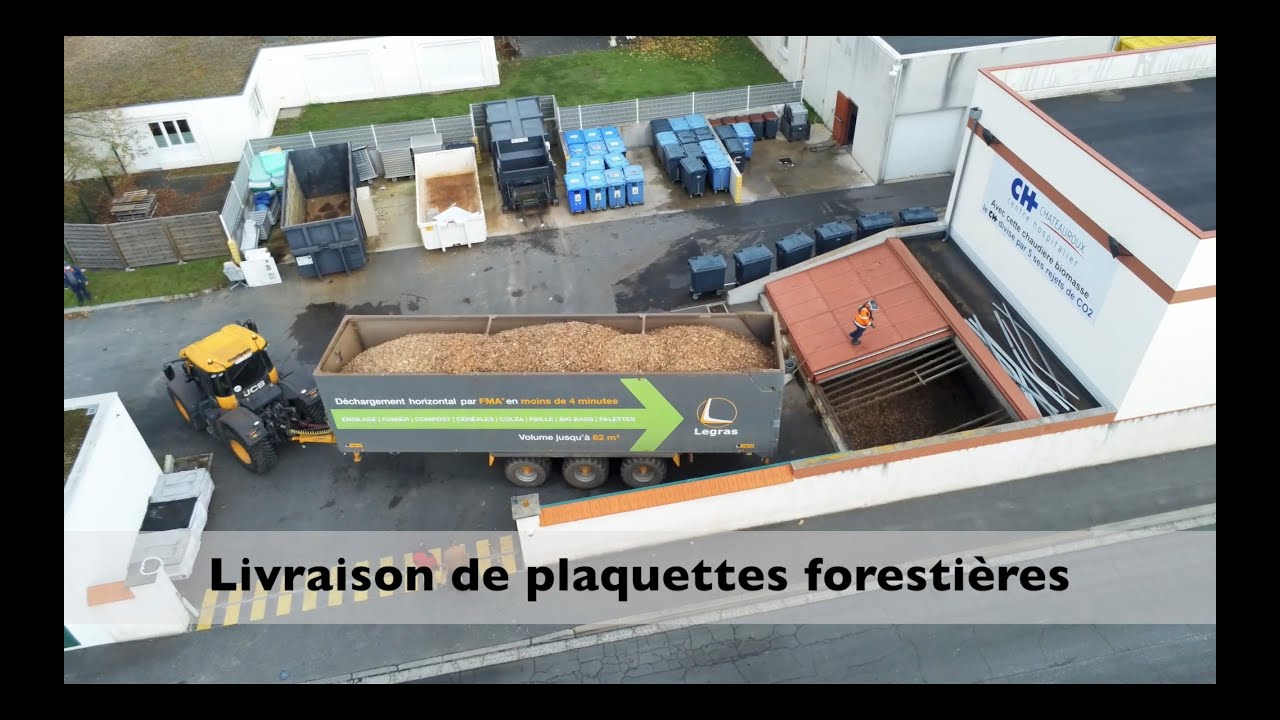 Livraison de plaquettes forestières dans l'Indre