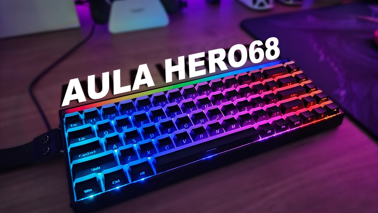 TODOS OS DETALHES do Teclado magnético AULA HERO68 HE - Foi pro TOPO DA TIERLIST!