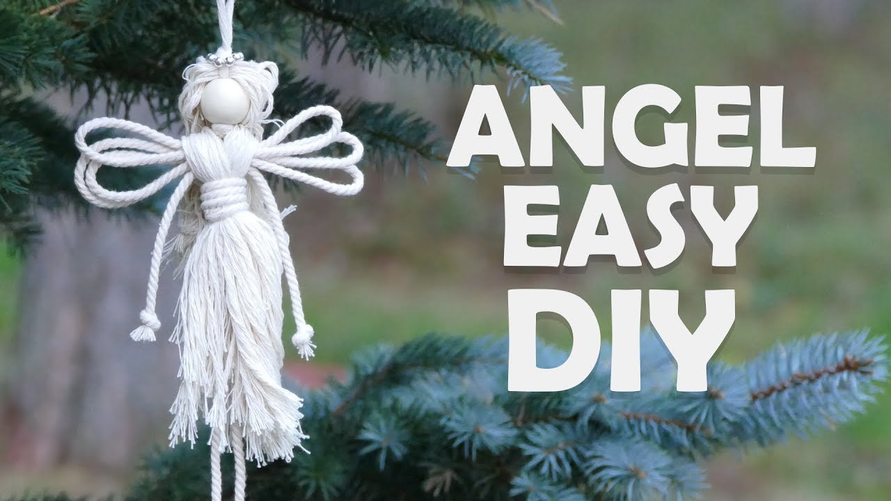 EASY DIY ANGEL | Christmas Craft ideas by Macrame School