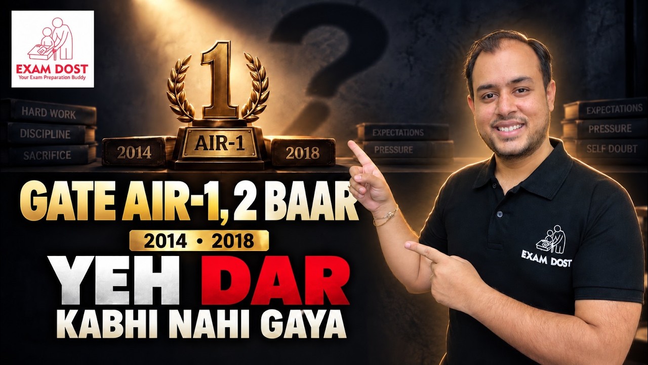 GATE AIR-1, Even After Securing It Twice, This Fear Never Went Away! | Ankit Goyal