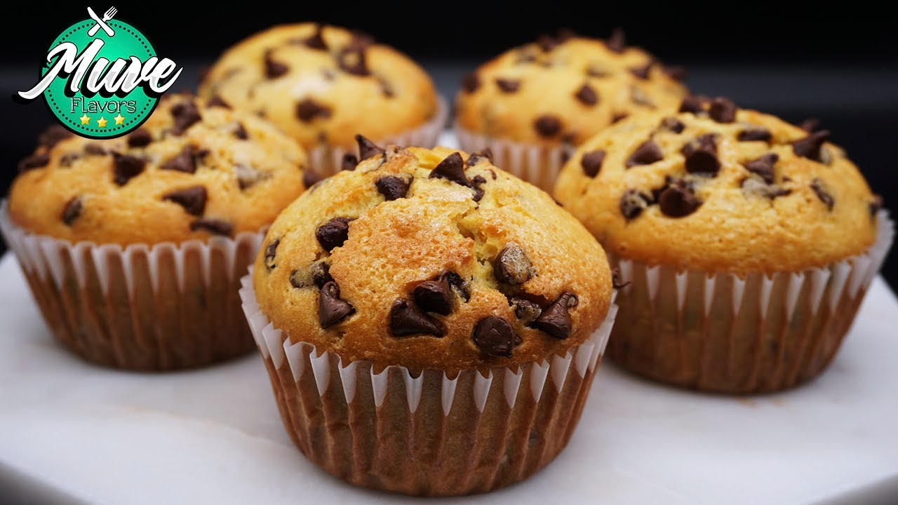 Muffins de naranja y chispas de chocolate ESPONJOSOS Y DELICIOSOS | Muve FLavors