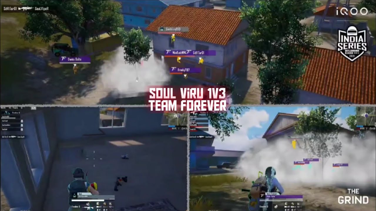 XO Punk 1v3 TeamXspark for the win | SouL Viru 1v3 Team Forever 🔥
