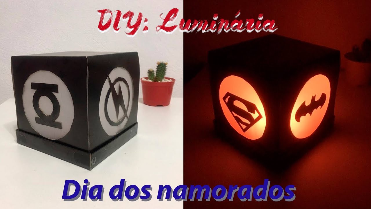DIY:  Luminária de Super Heróis para o namorado