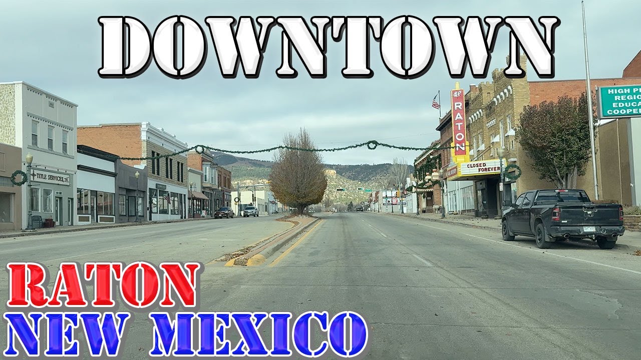Raton - New Mexico - 4K Downtown Drive