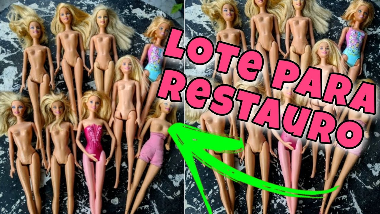 LOTE R$ 100  PARA RESTAURO DE BARBIE VALE A PENA? / SUCATINHAS