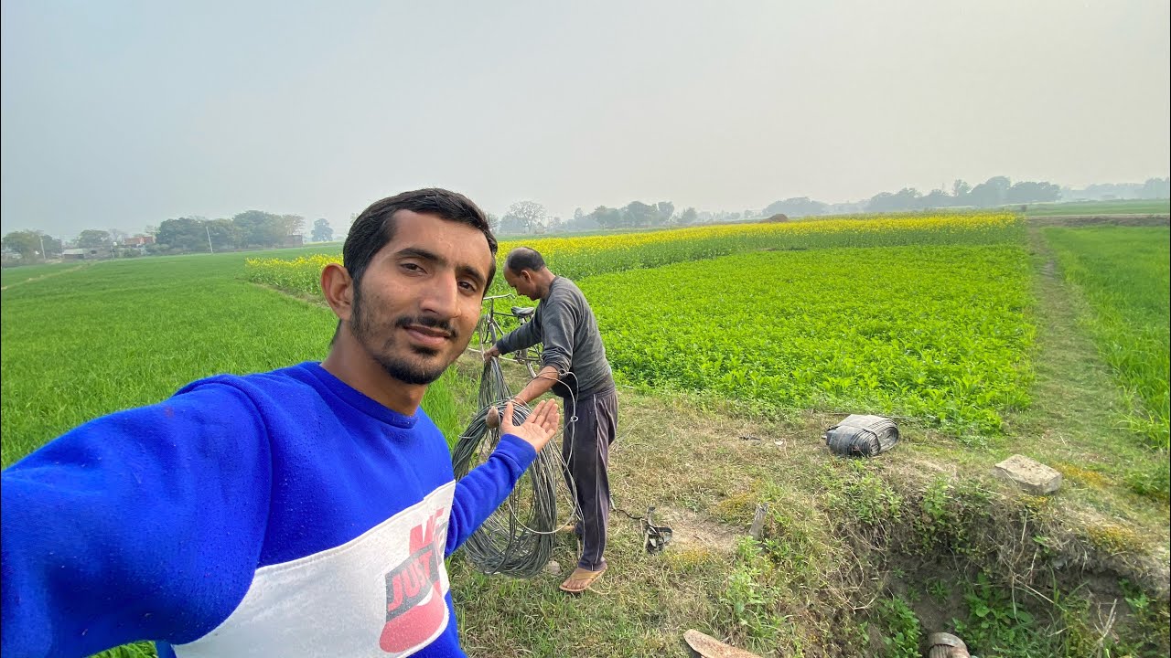 Papa ke sath khet me kaam kiya 😍