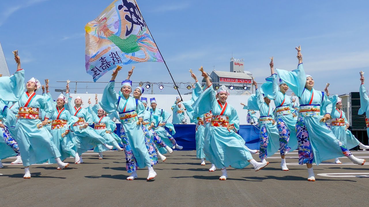 [4K]俄嘉屋　銭形よさこい2017 ステージ会場（広角）