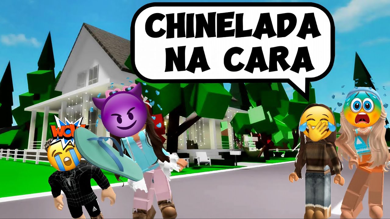 A menina malvada que dava chinelada nas crianças do bairro - História Roblox