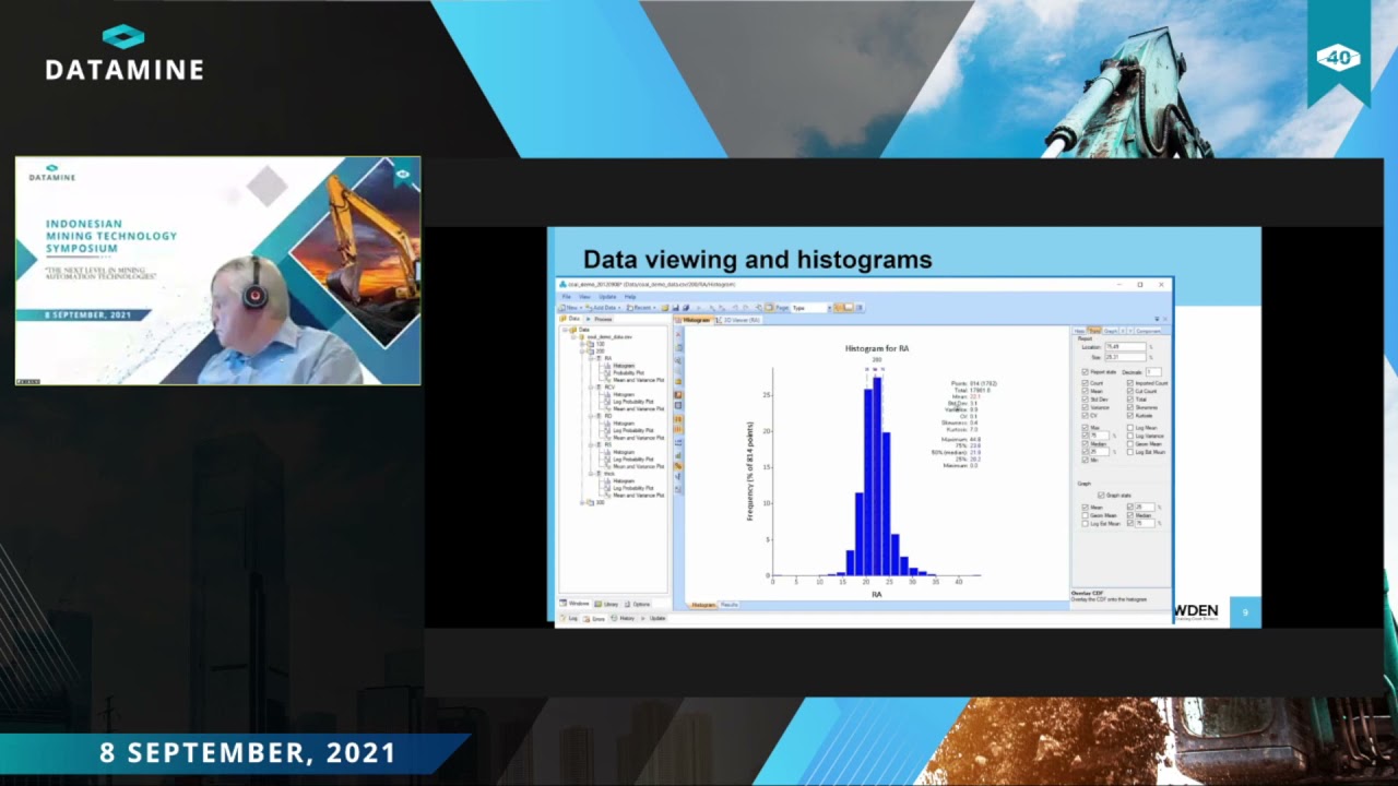 Performing Variography & Conditional Simulation in Supervisor (Coal Dataset) | Ian de Klerk, Snowden