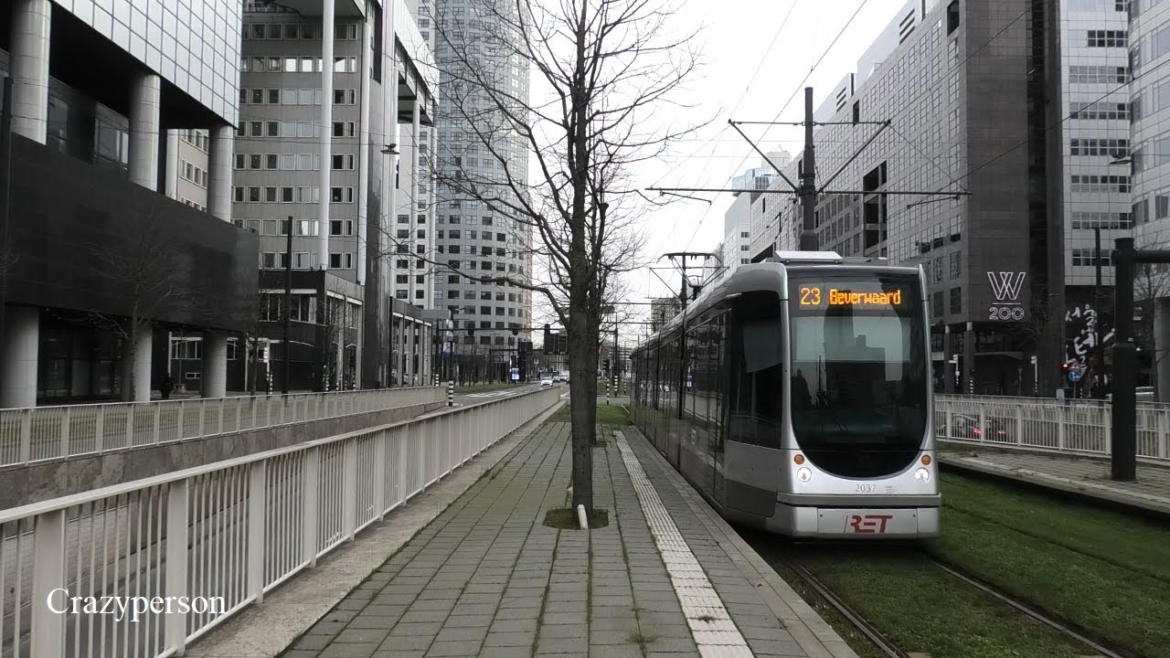 Cabinerit RET Tram Rotterdam Centraal - Vasteland - Dwarsdijk