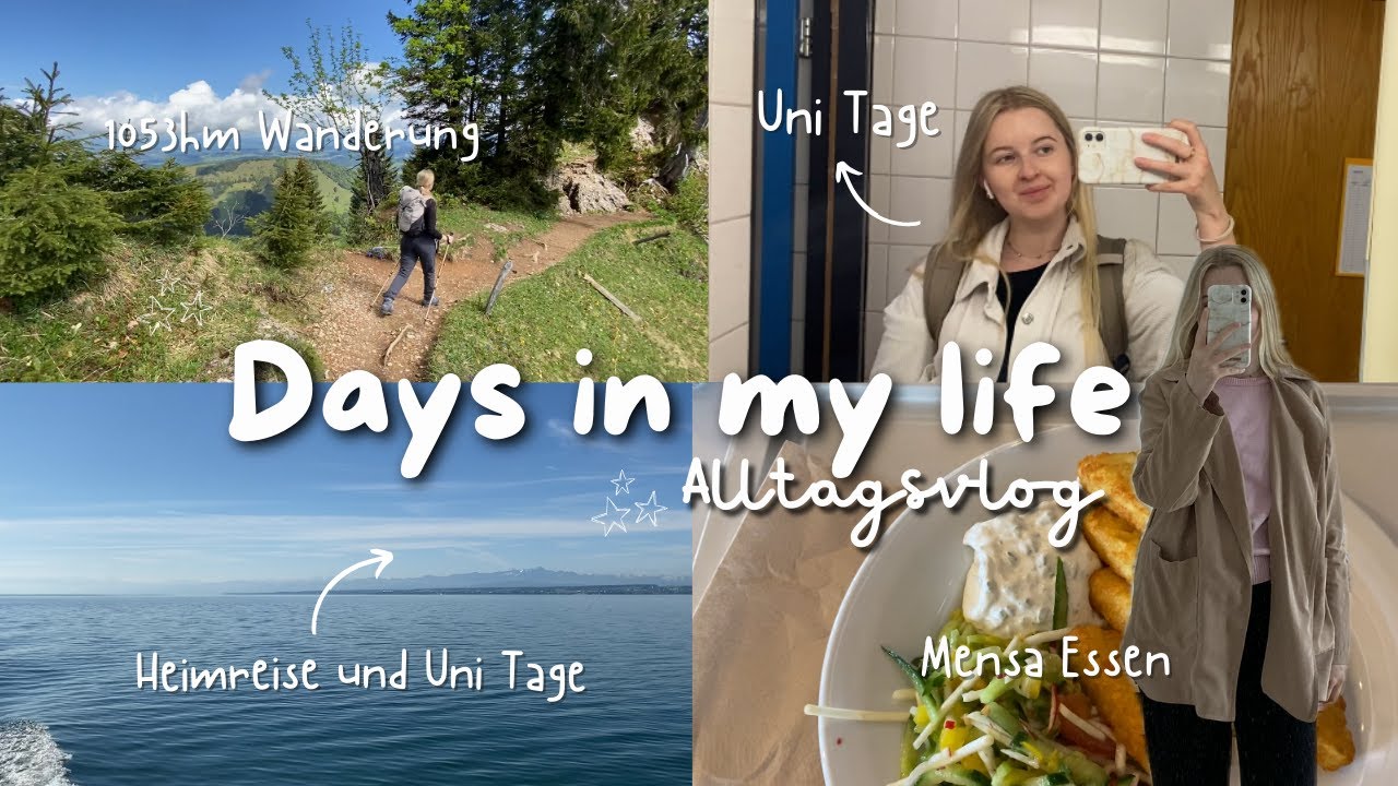 DAYS IN MY LIFE - mein Wochenende, Tage in der Uni, Heimreise, Fähre und Zeit daheim (Uni Vlog)