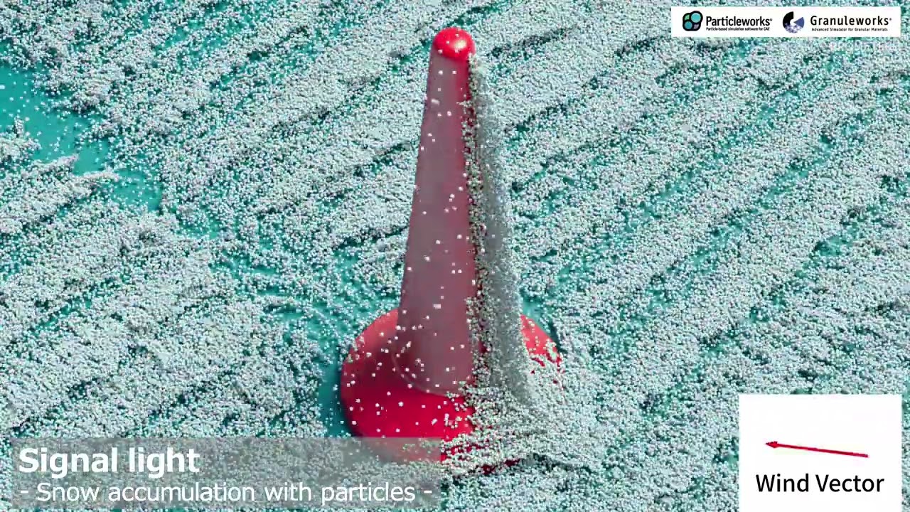 Particleworks-Granuleworks｜Snow Accumulation｜Prometech Software