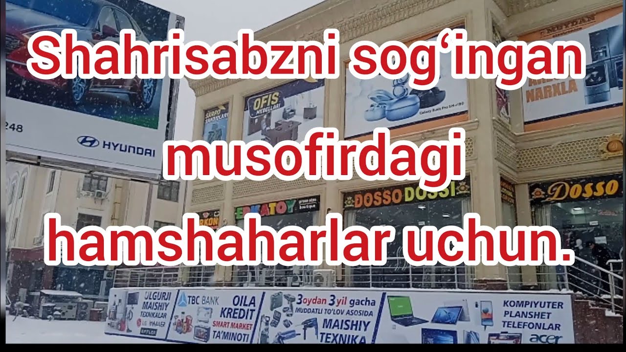Шахрисабзни согинган хамшахарлар учун фойдали.