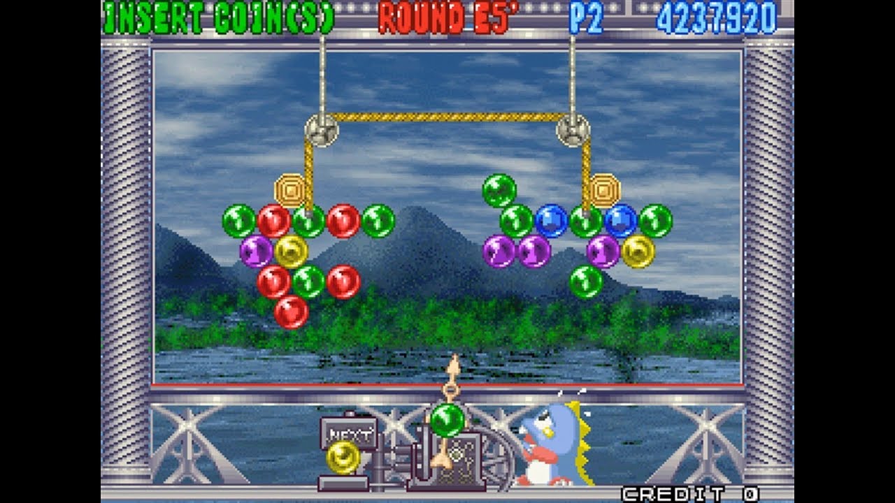 Puzzle Bobble 4 パズルボブル４ -- Hardest settings, Puzzle mode, All Clear