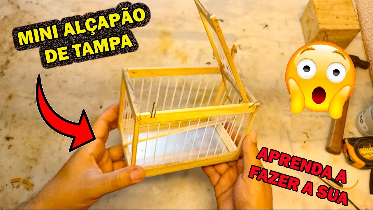 FAZENDO ALÇAPÃO MANUAL DE TAMPA MINI