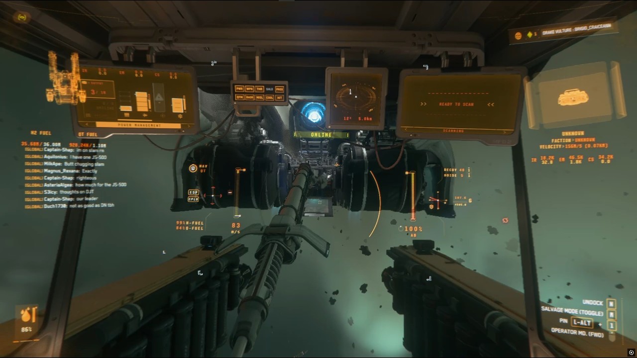 Star Citizen: 4.6 MISC Starfarer docking attempt
