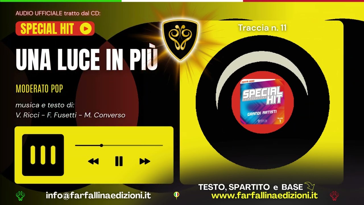 UNA LUCE IN PIÙ 💫  (Emotional Pop Ballad) Compilation “Grandi Artisti ⭐ Special Hit Vol. 1”