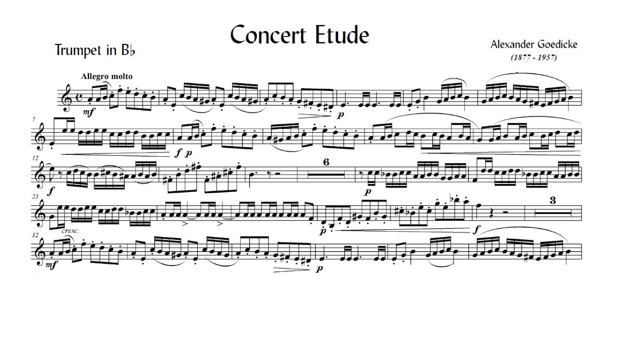 A F Goedicke: Concert Study op.49 (Alan MacDonald, trumpet)