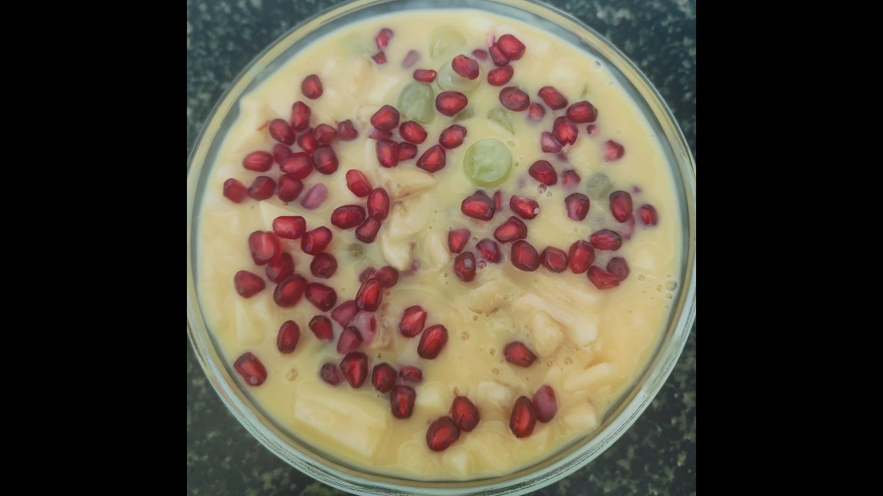 Creamy Fruit Custard || Easy Homemade Dessert 🩷