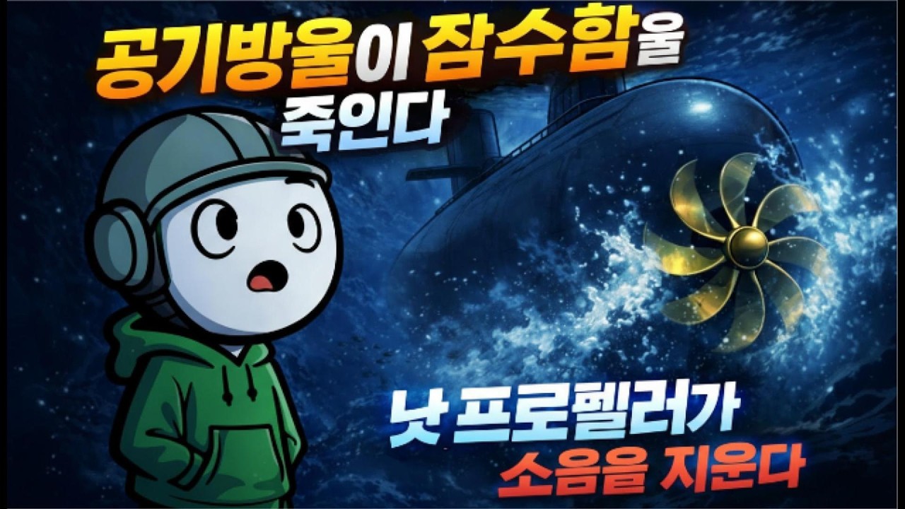 잠수함을 죽이는 ‘공기방울’의 정체: 캐비테이션과 스큐 프로펠러의 과학