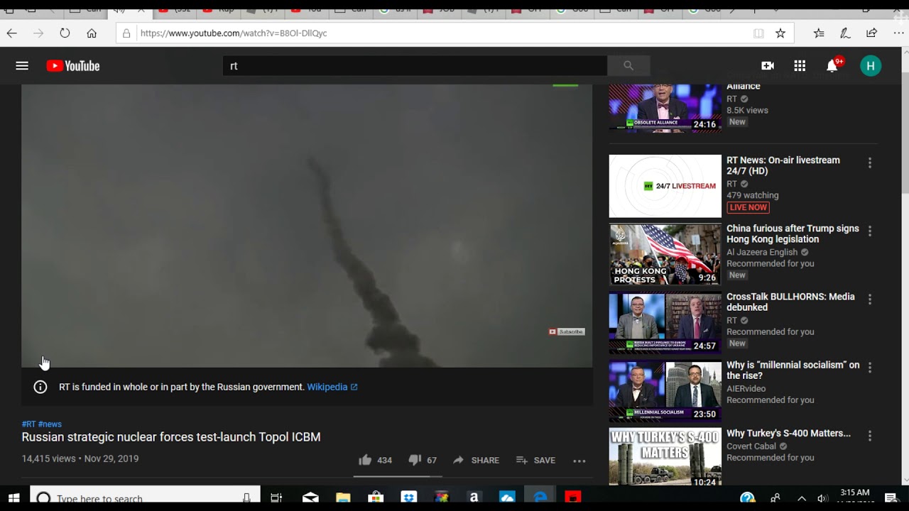 Russia test launches new Topol ICBM