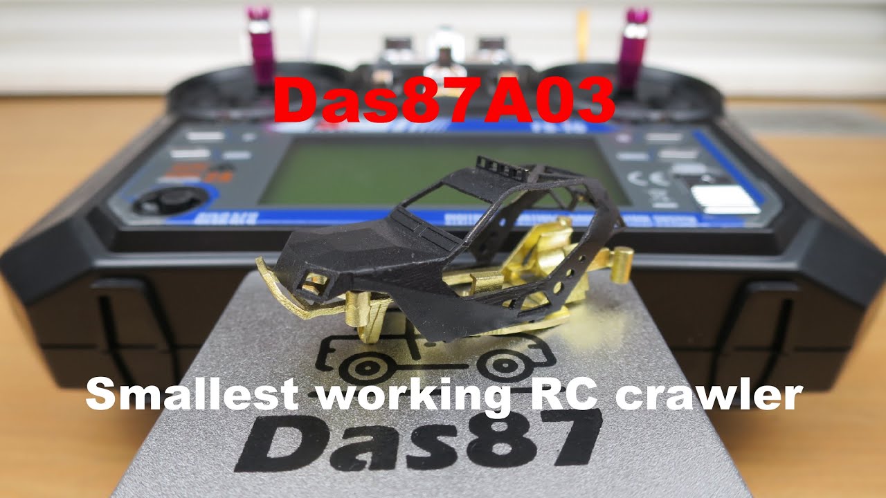 Das87A03 - Smallest working 4WD 1/87 RC crawler