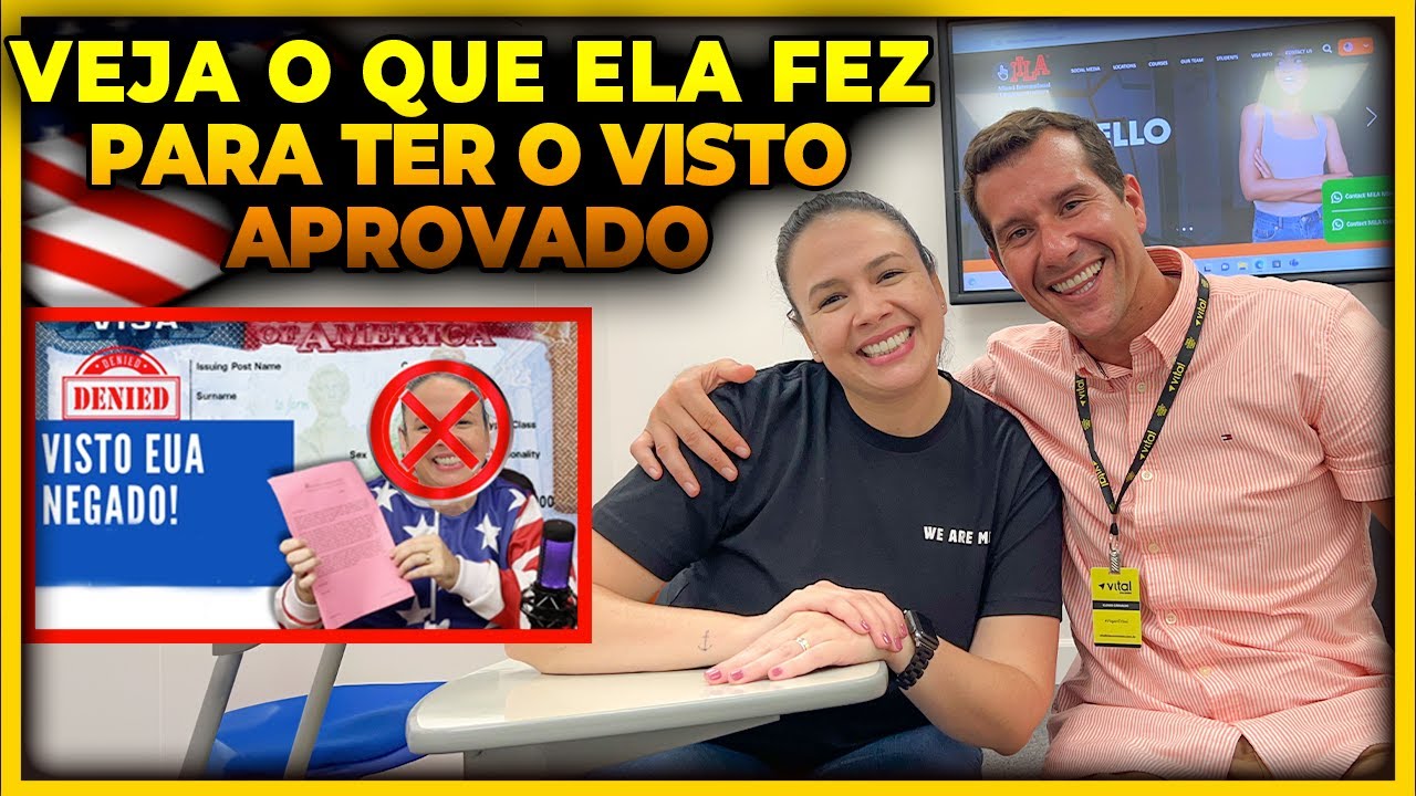 ELA TEVE O VISTO AMERICANO NEGADO 3 VEZES! COMO ELA CONSEGUIU A SUA APROVAÇÃO? 🇺🇸