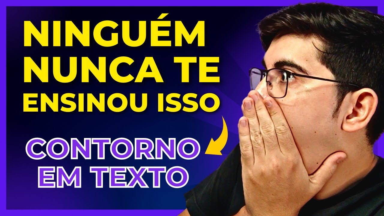 Como fazer CONTORNO em Texto no Canva (Nova forma atualizada)