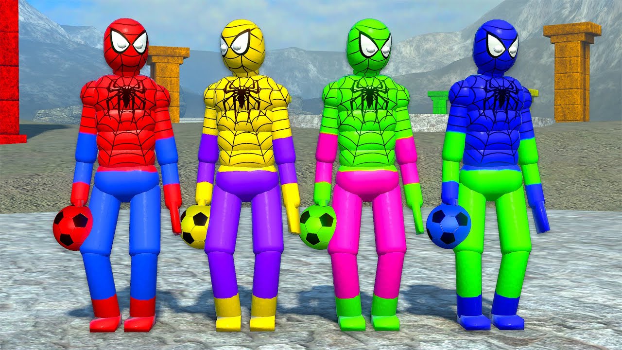 Spider-Man GAME Team | Epic Action with Ragdoll Physics!