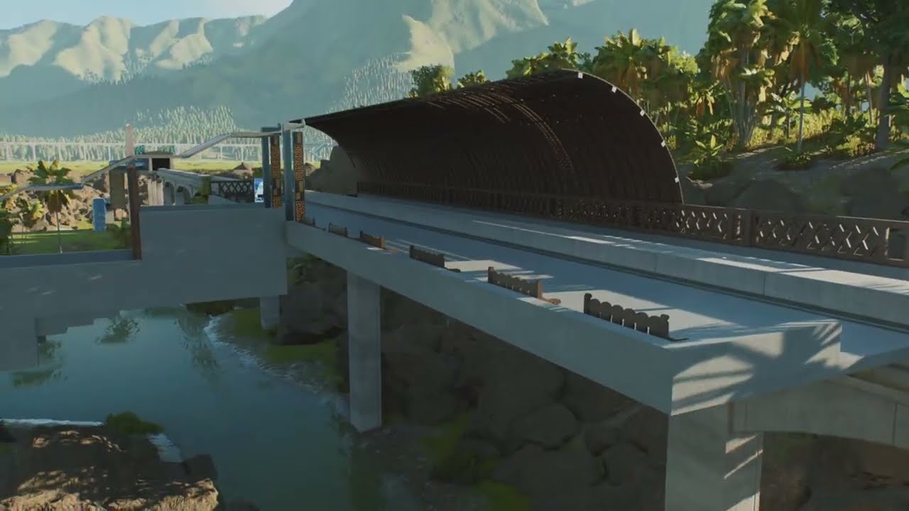Custom Monorail stations (Jurassic World Evolution 3)
