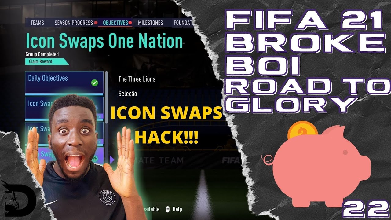 HOW TO COMPLETE ICON SWAPS 2 IN LESS THAN A DAY! FIFA 21 ULTIMATE TEAM - BROKE BOI RTG #22