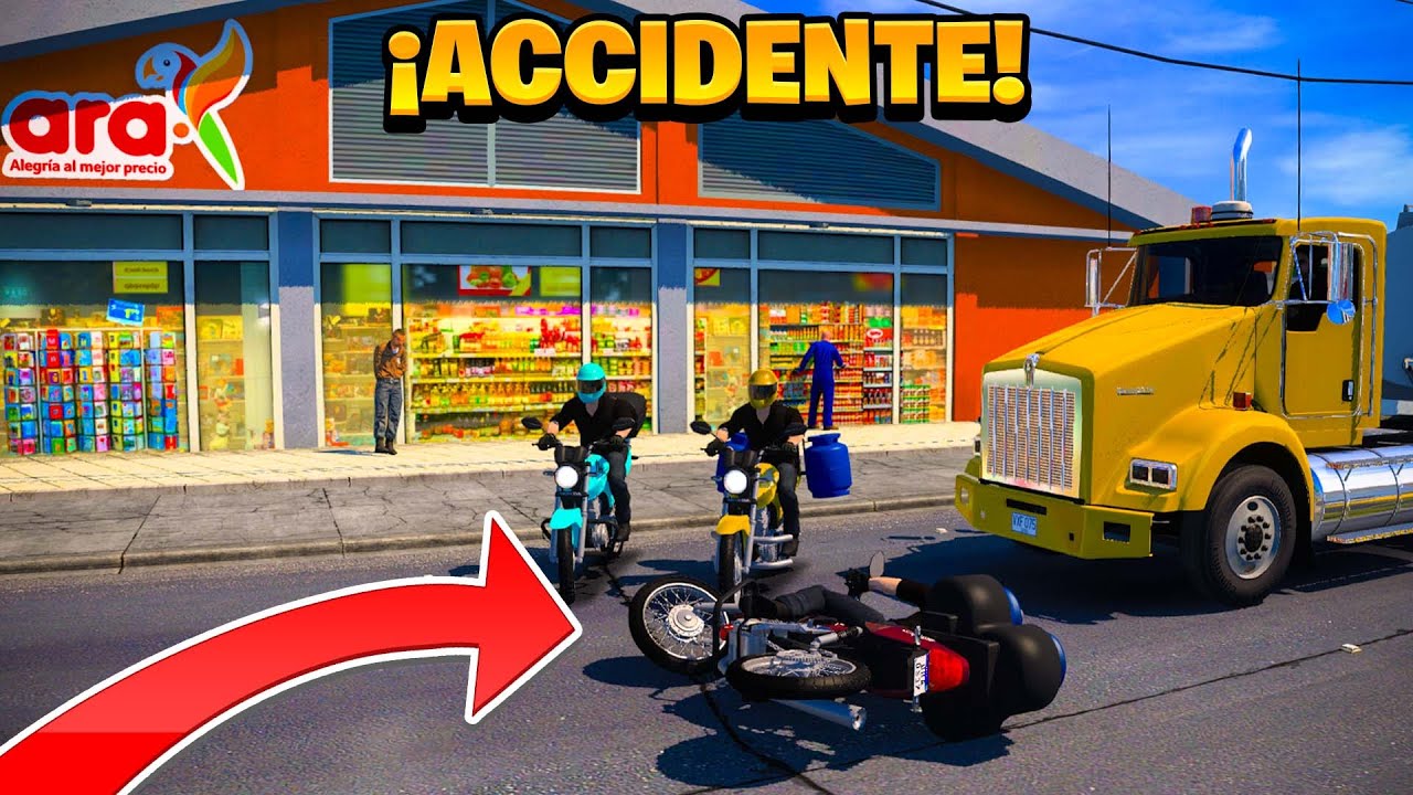 ¡GRAVE ACCIDENTE EN MOTOCICLETAS! | Colombia | American Truck Simulator