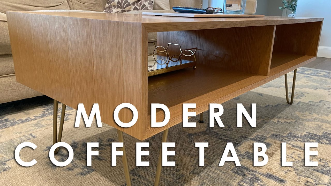 Making a Modern Coffee Table | DIY Hairpin Legs