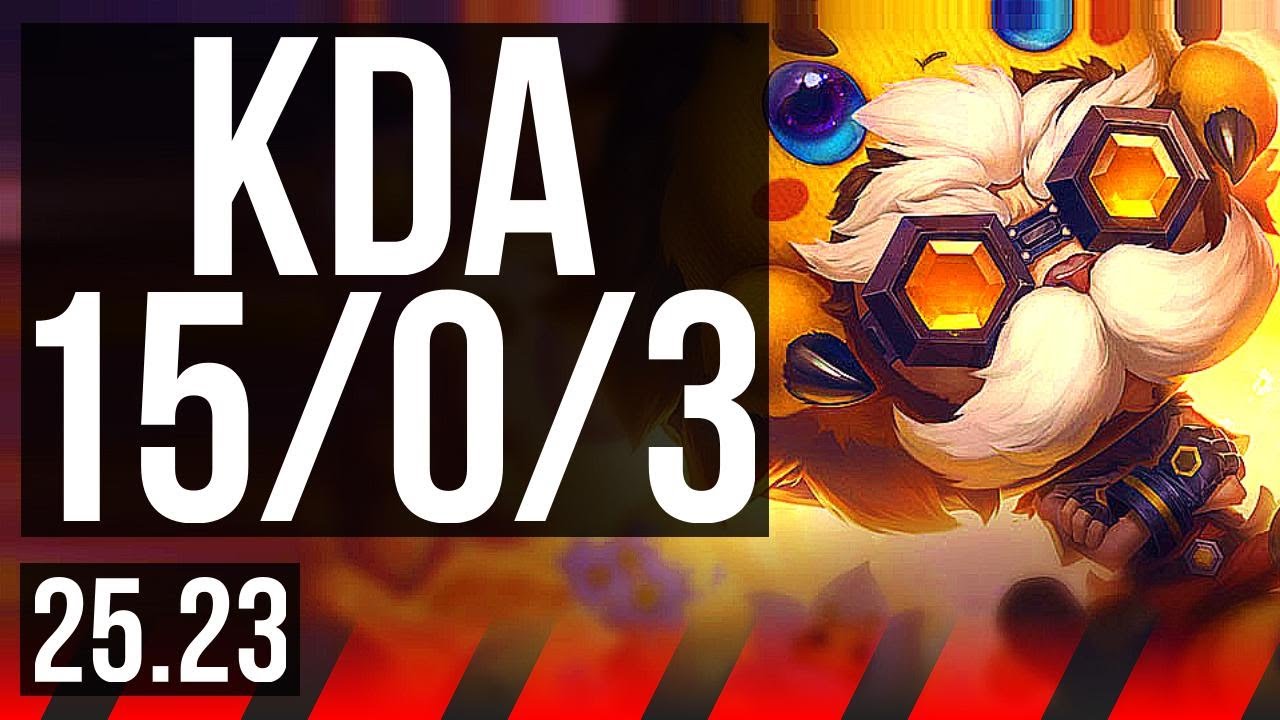 HEIMERDINGER vs TEEMO (TOP) | 15/0/3 | EUW Master | 25.23