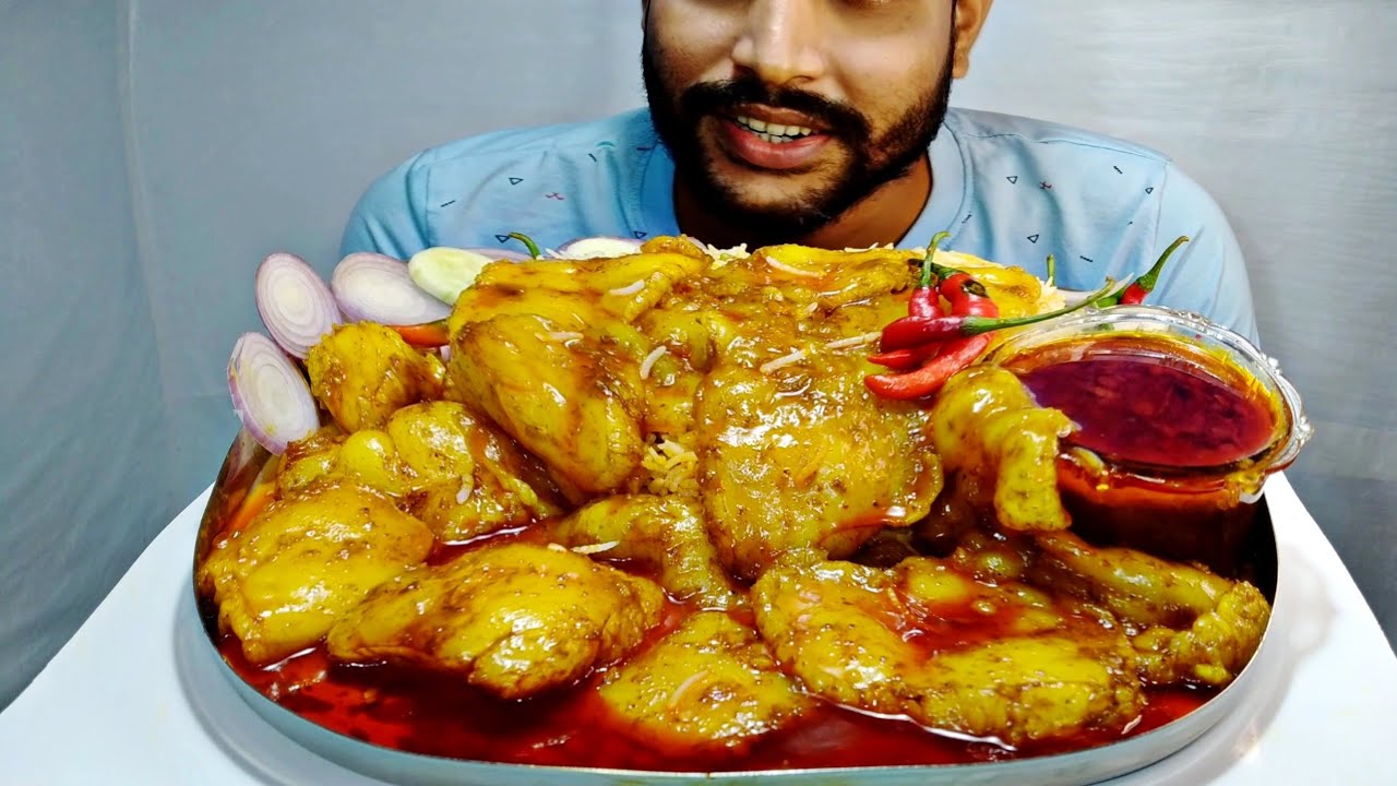 Lal Lal Fatty Mutton With Mutton Biriyani Eating Show. Bengali Mukbang 🔥 Mutton Fat Curry Eating