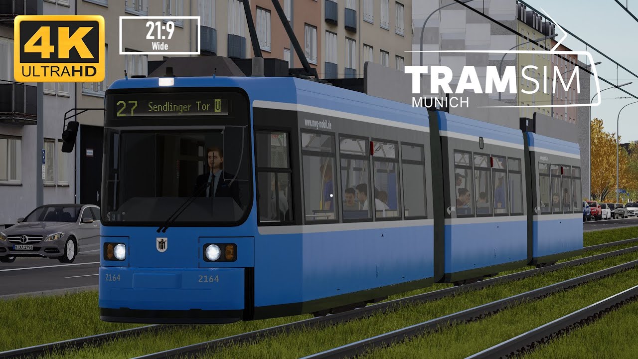 TramSim Munich - Type R2.2b - Route 27 - Petuelring To Sendlinger Tor