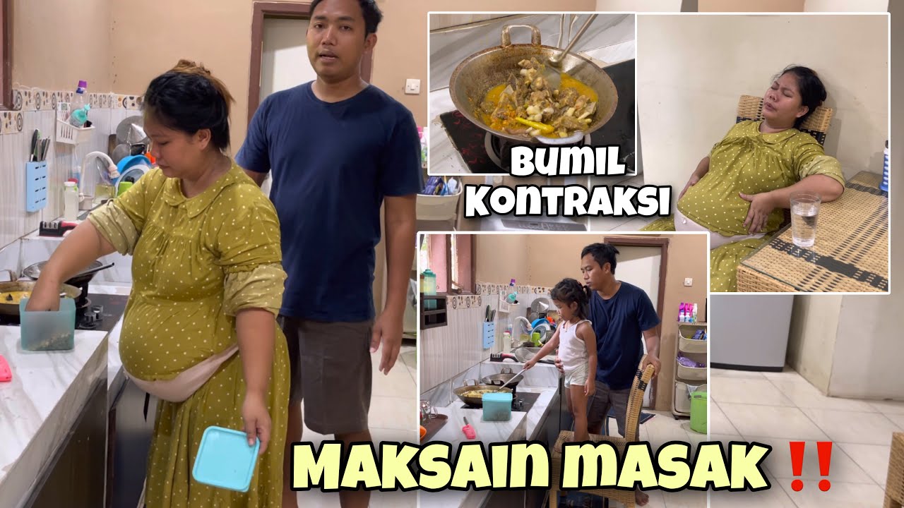 Salembrot Mulai Kontraksi ‼️Maksain Masak IGA SAPI ‼️Kita Bantuin isteri | bajidot