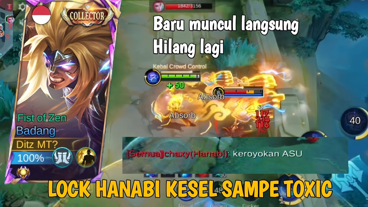 BADANG BIKIN HANABI MUSUH EMOSI SAMPE TOXIC!! Baru Muncul Langsung Hilang Lagi