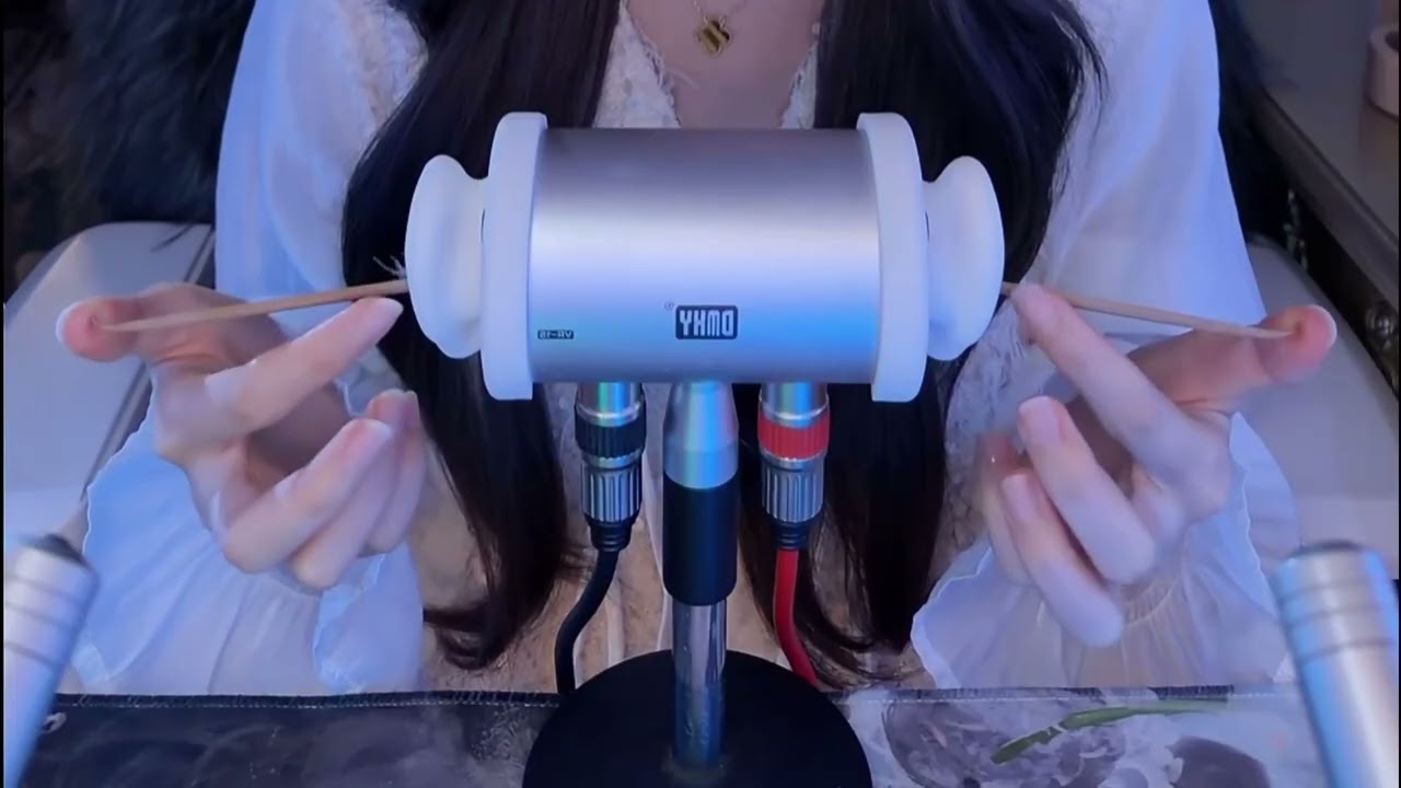The Most Relaxing ASMR Ear Cleaning Ever with Goose Feather, Cotton Swabs & Soft Brush (No Talking)