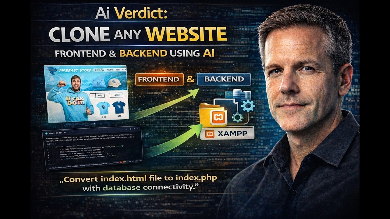 Clone Any Website (Frontend & Backend) Using AI | No Coding Tutorial