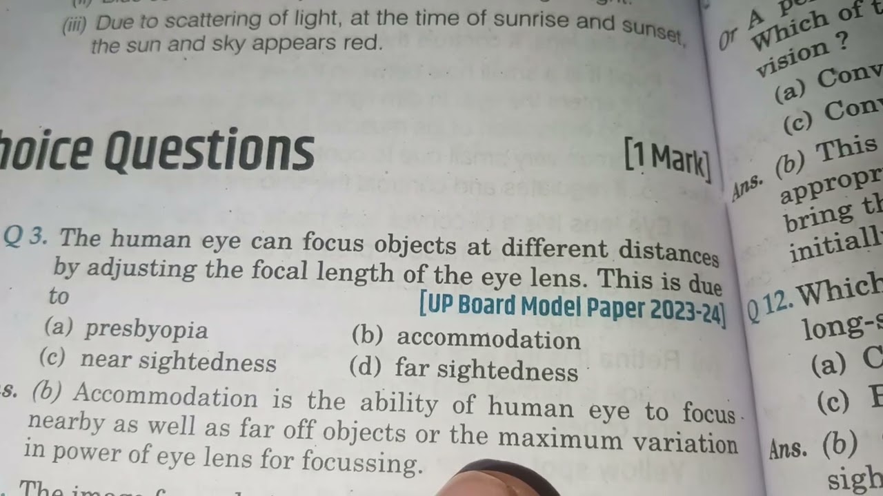 #Q3 #Thehumaneyeandthecolourfulworld #Class10thscience #Class10thphysics