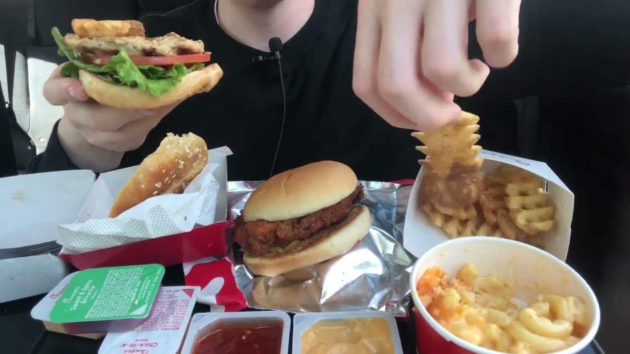 Chick-Fil-A FEAST *bites only* No Talking