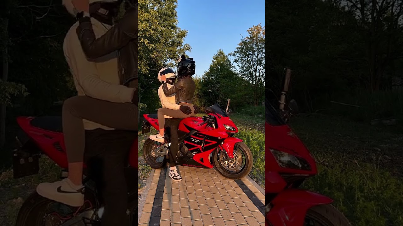 #couple #couplegoal #cuddle #kiss #love #bike #fyp #foryou #moments #trending #shorts #biker #rider